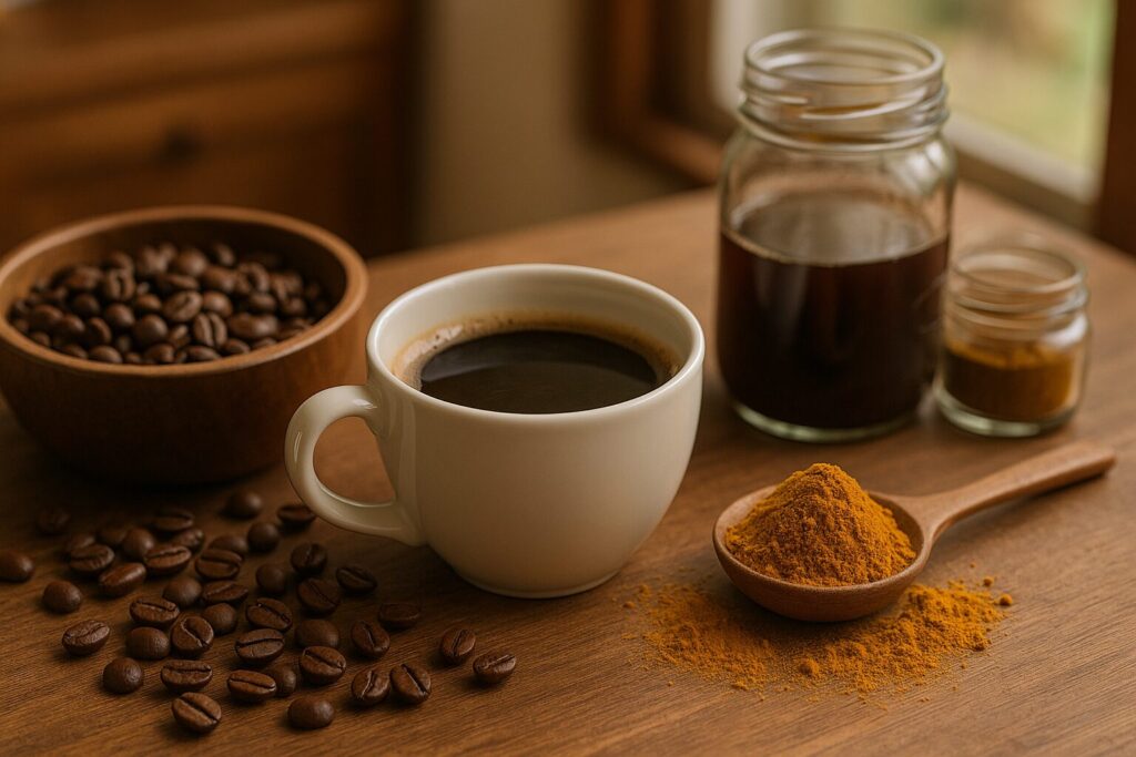 カレー隠し味コーヒー小さじと鍋