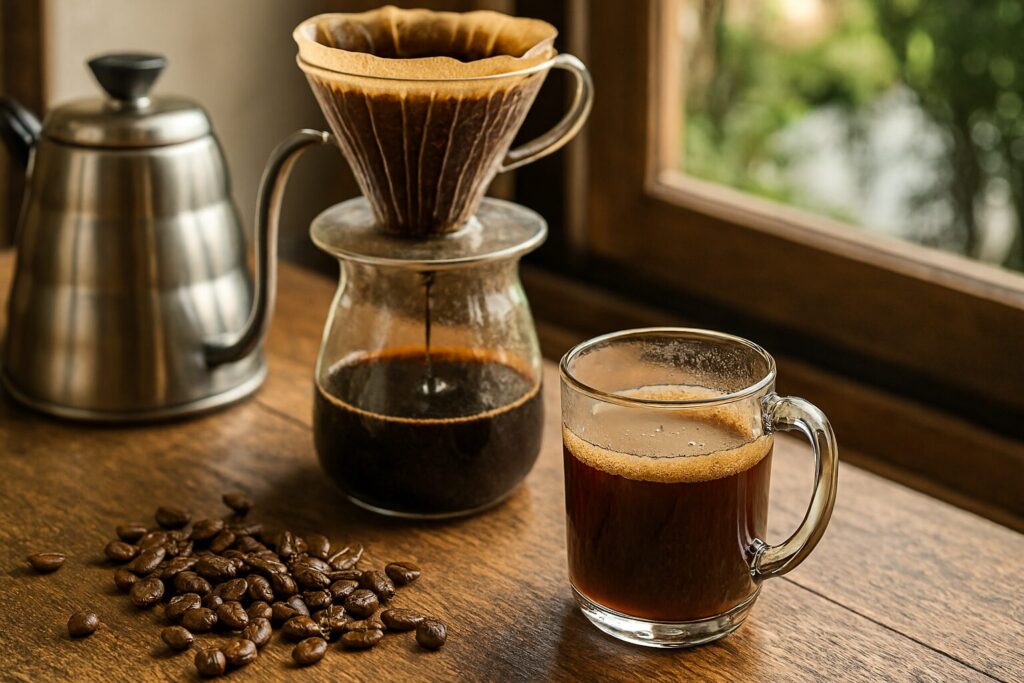 酸味を抑えるためのハンドドリップ抽出手順