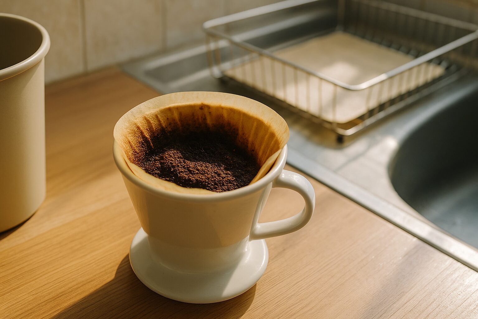 乾燥したコーヒー出がらしは体に悪い？