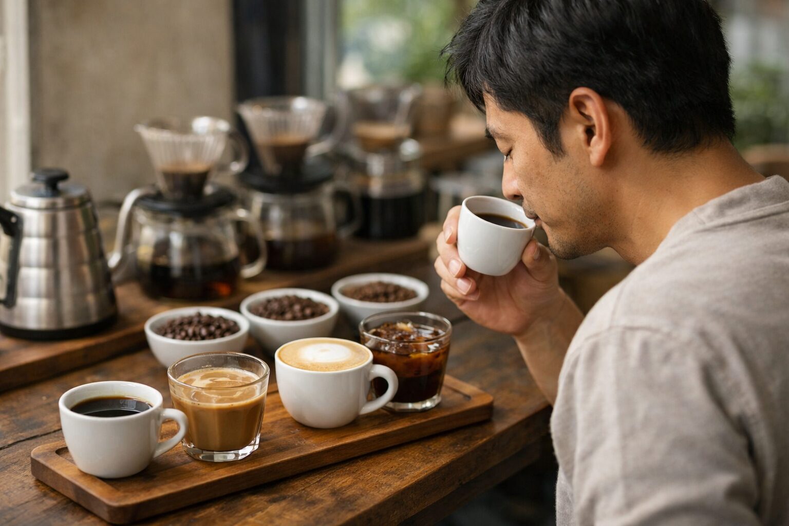 日本人男性が比べるコーヒーの味の違い