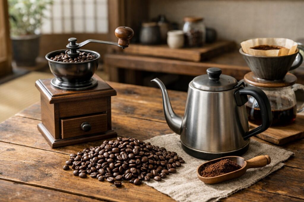 初心者向けコーヒーミルの基本的な使い方