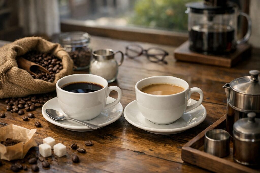 コーヒーの香りと味の違いが伝わる一杯