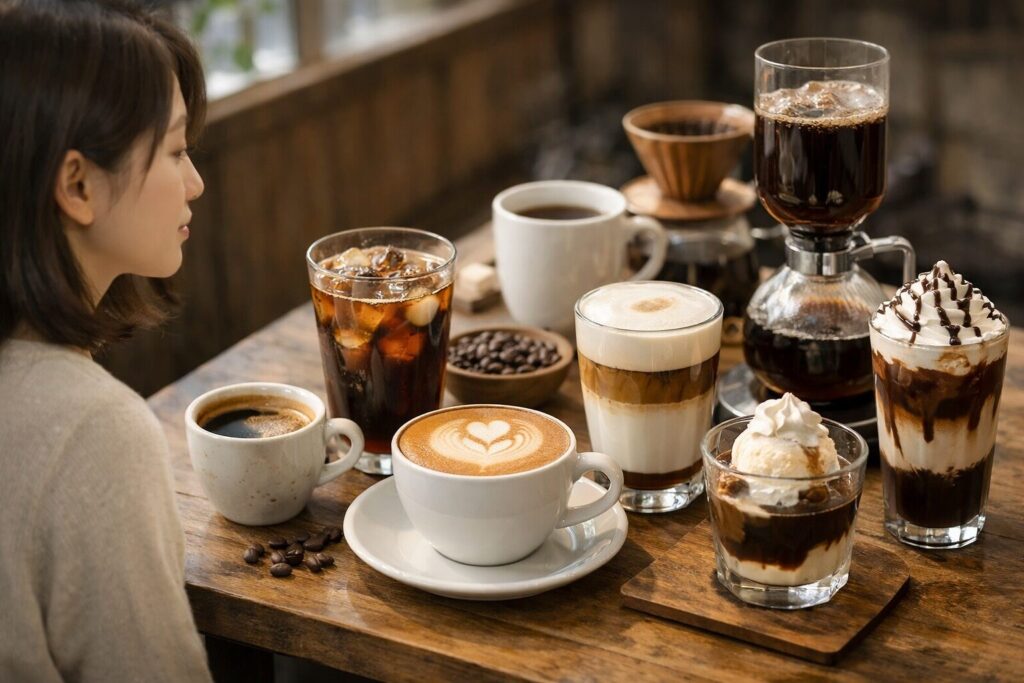 日本人女性が長い名前のコーヒー解説