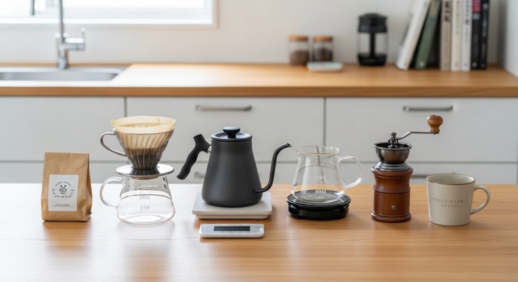 チャコールコーヒーの安全性や炭の特徴、適切な飲み方について考えるイメージ画像