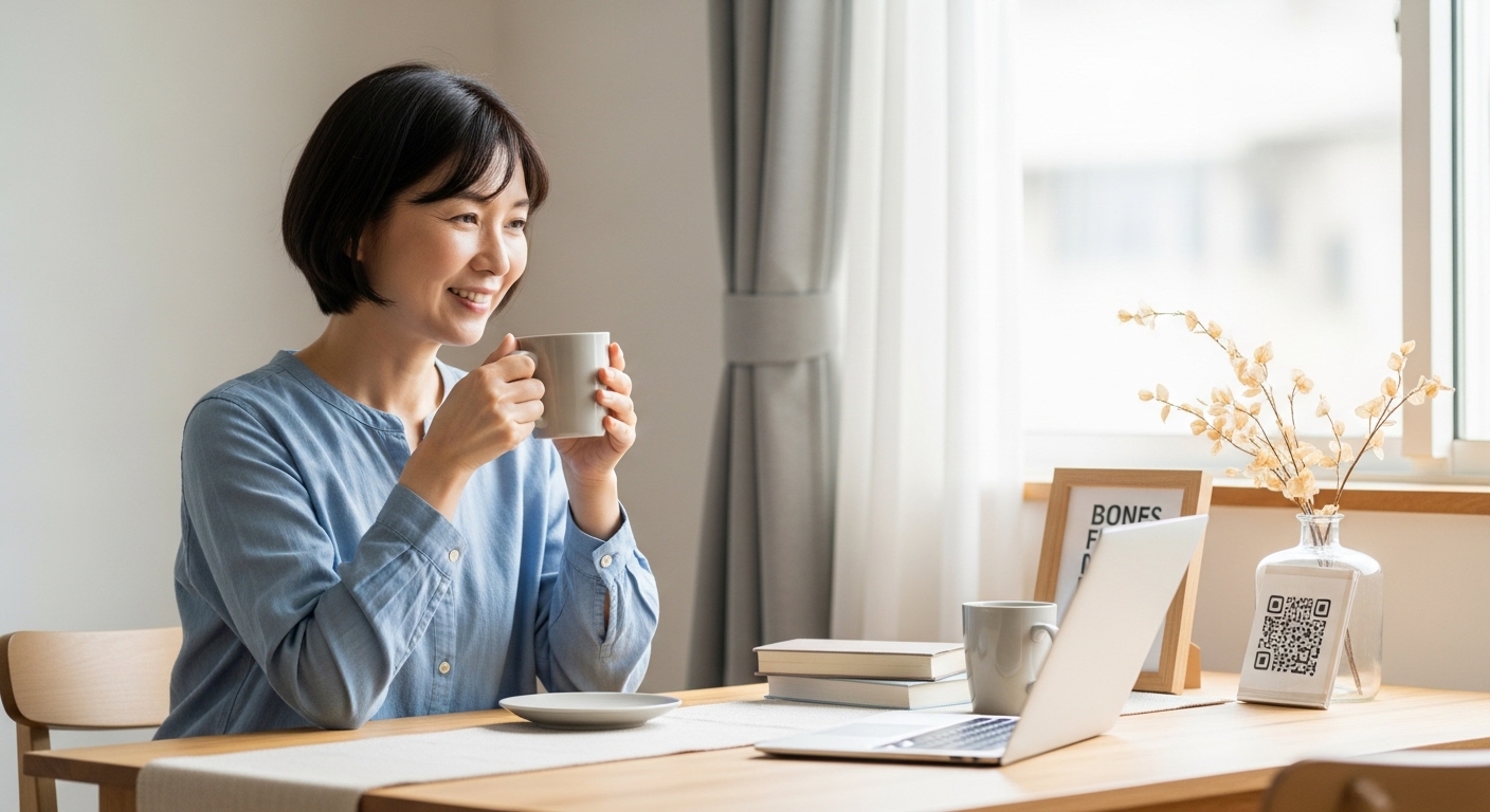 日本人女性がアイス用インスタントコーヒー作り置き