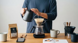 コンビニのコーヒー比較｜プロフィール：30〜50代の主婦・主夫向け。自宅でカフェのような一杯を楽しみたい初心者に向けて、コーヒーの基礎から丁寧に調査・解説するブログ。