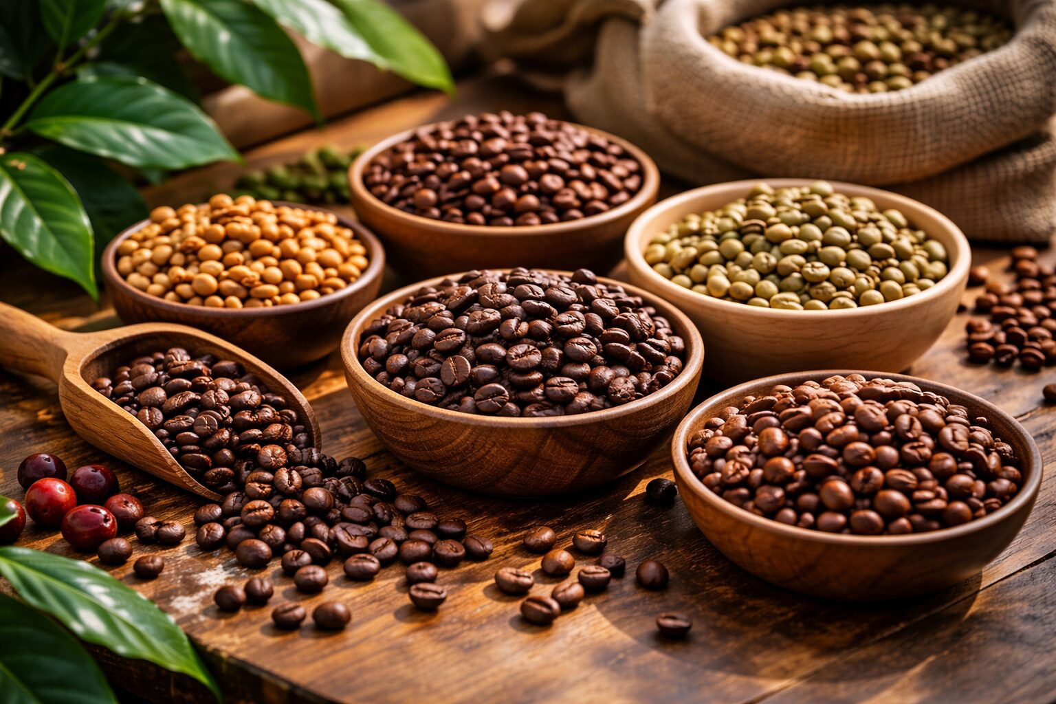 コーヒー品種一覧の比較表