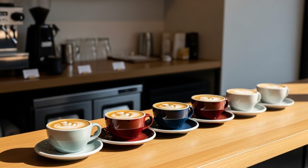 大阪のコーヒー専門店の店内と比較ポイント