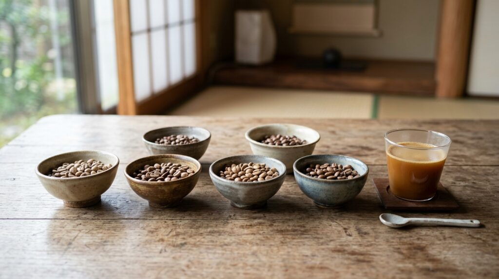 浅煎りコーヒー通販向けの豆