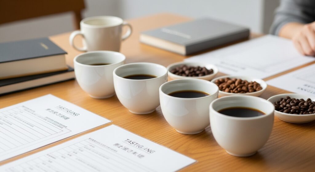 カルディで選ぶコーヒーミルの手動式と電動式を比較しながら使い勝手を検討するイメージ
