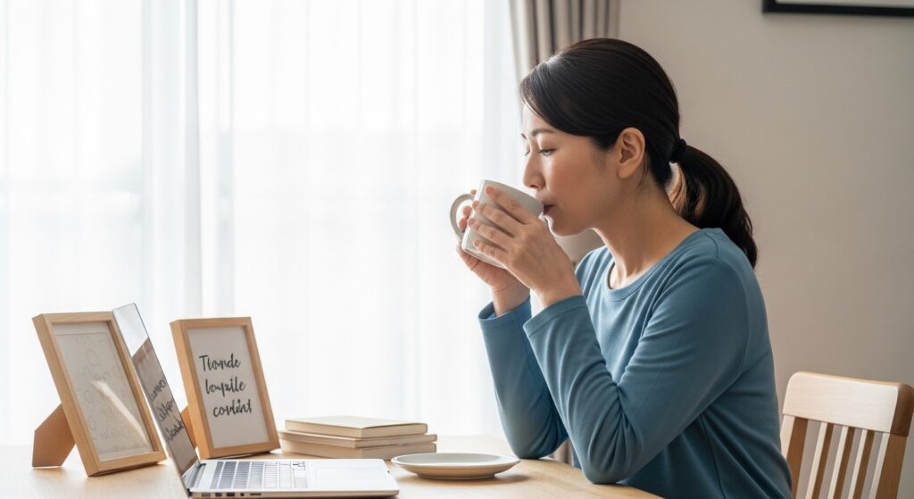 コーヒーのccは何グラム?水と粉の違いが味を左右する 7 コーヒーのccとグラム換算を意識しながら、ドリップで粉と水のバランスを調整している抽出シーン