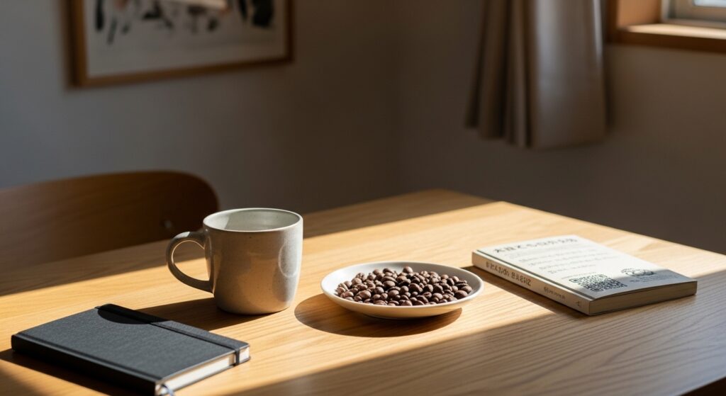 安いコーヒーミルの選び方|価格より先に見るべき点があった 7 安いコーヒーミルを比較しながら、挽きやすさや使い勝手を確認して自宅でコーヒーを楽しむイメージ