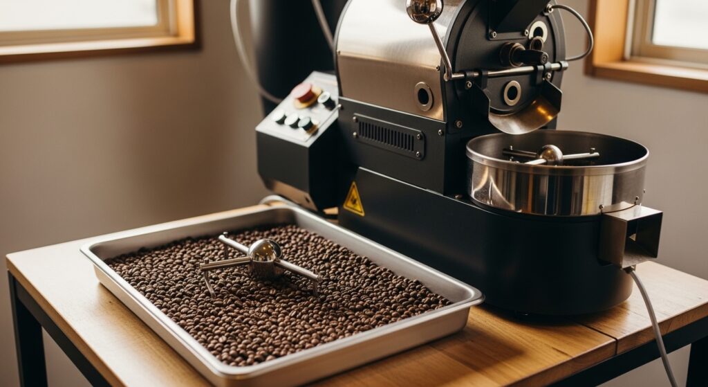 ルンゴ アイスコーヒーをグラスに注ぎ、氷とともに爽やかに楽しむカフェ風のコーヒーシーン
