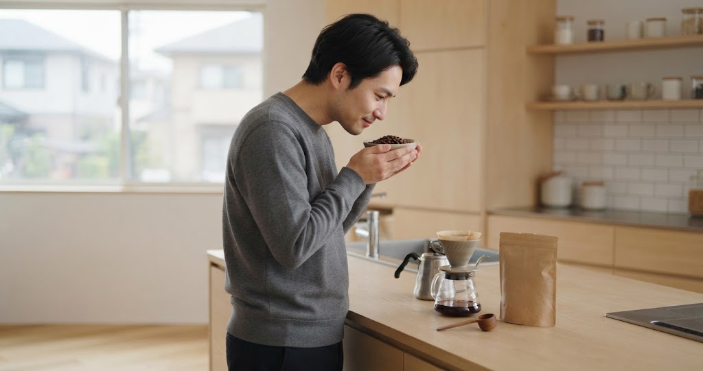 デリモ電動コーヒーミルを表すイメージ画像