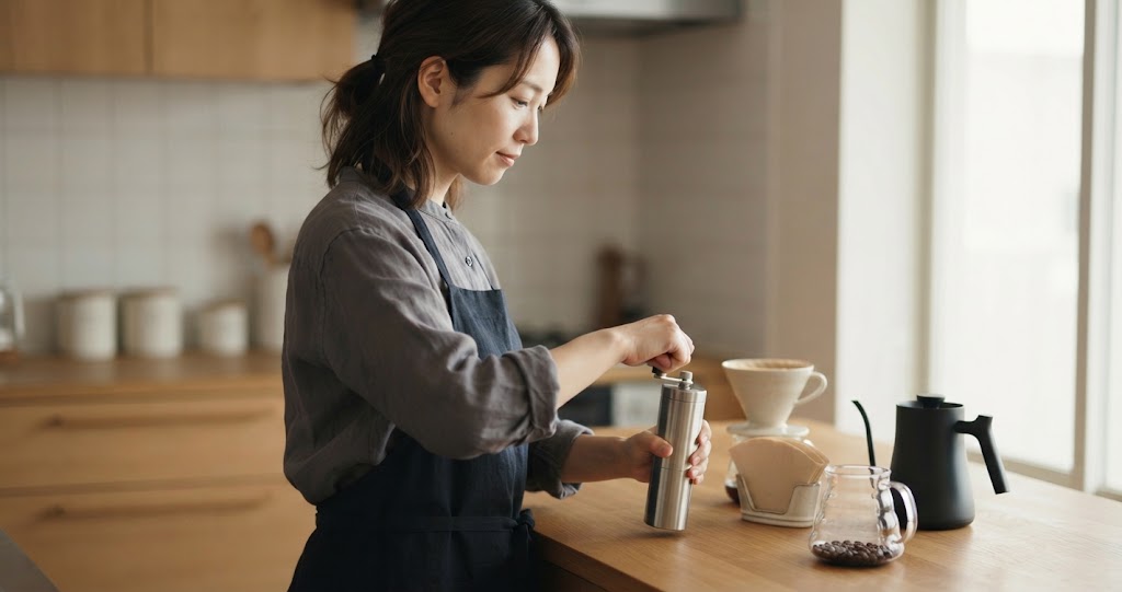コーヒーの淹れ方を表で比較|違いを知ると自分に合う一杯が見えてくる 17 コーヒーの淹れ方を表で比較する様子を表すイメージ画像