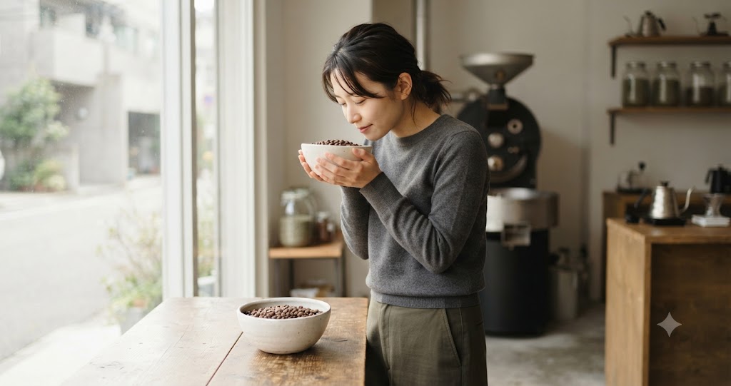 加藤珈琲はまずいのか|味の好みが分かれる理由を解説 17 コーヒーの風味確認作業を表すイメージ画像