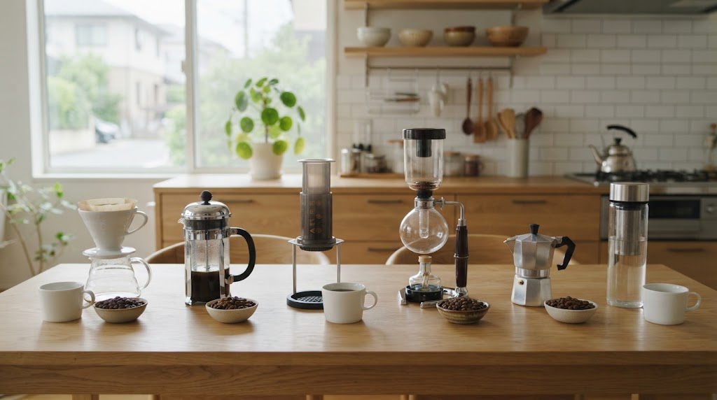 コーヒーフィルターをお茶パックで代用する|味の違いが意外な盲点 17 お茶パックでコーヒーを抽出する様子を表すイメージ画像
