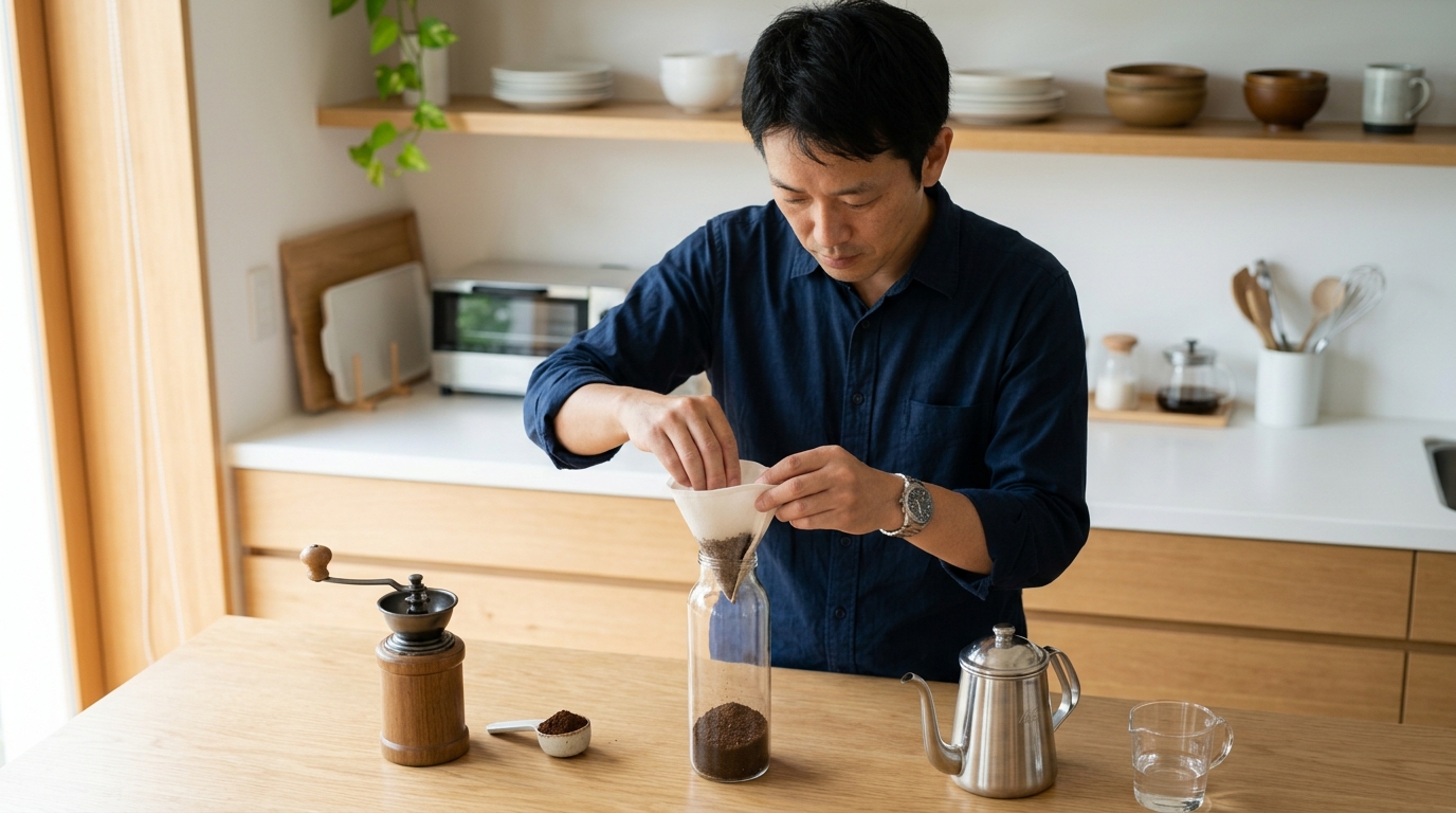 Delimo電動コーヒーミルを表すイメージ画像