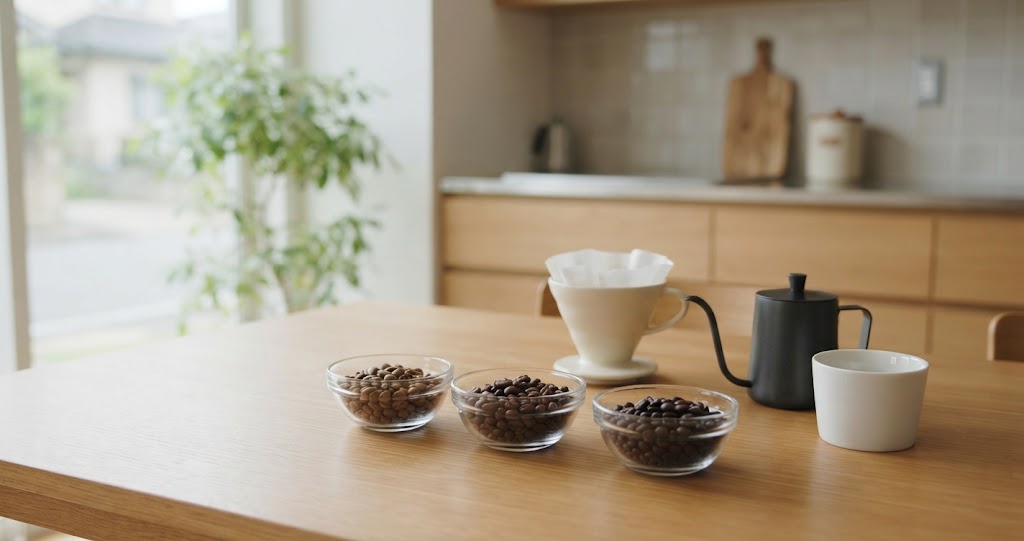 色々なコーヒーの淹れ方を表すイメージ画像