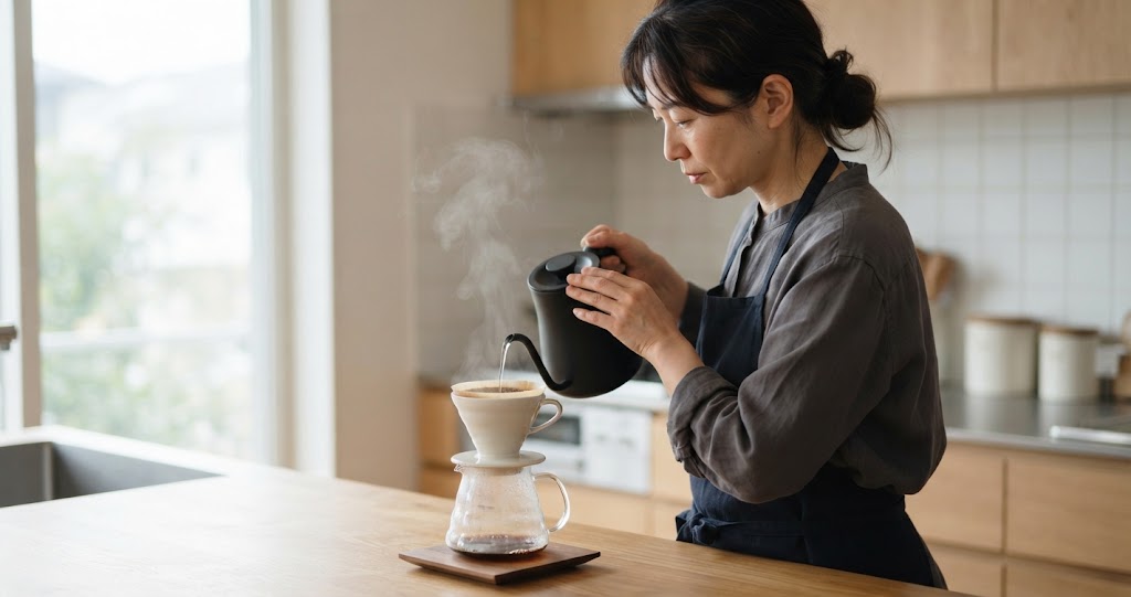 CHOOZE COFFEEレビュー|選べるカフェイン量が鍵だった 17 CHOOZE COFFEEを試飲して評価する様子を表すイメージ画像
