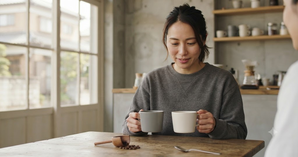 コーヒー豆の産地比較を表すイメージ画像