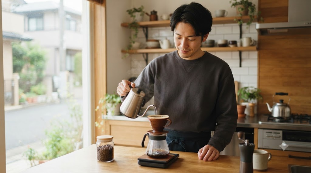 コーヒー豆選びを表すイメージ画像