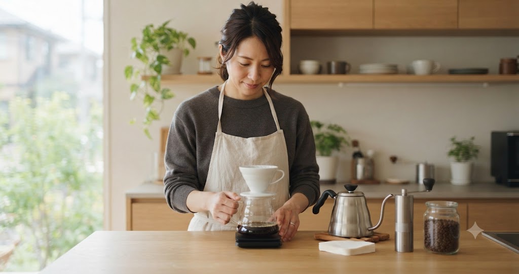 タイムモアC3は買いか?選ぶ前に知りたい本当の強みと弱点 17 コーヒー豆を挽く作業を表すイメージ画像