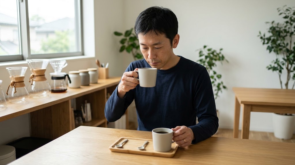 サンゴコーヒーはまずいのかという評判や味の好みが分かれる理由を表すイメージ画像