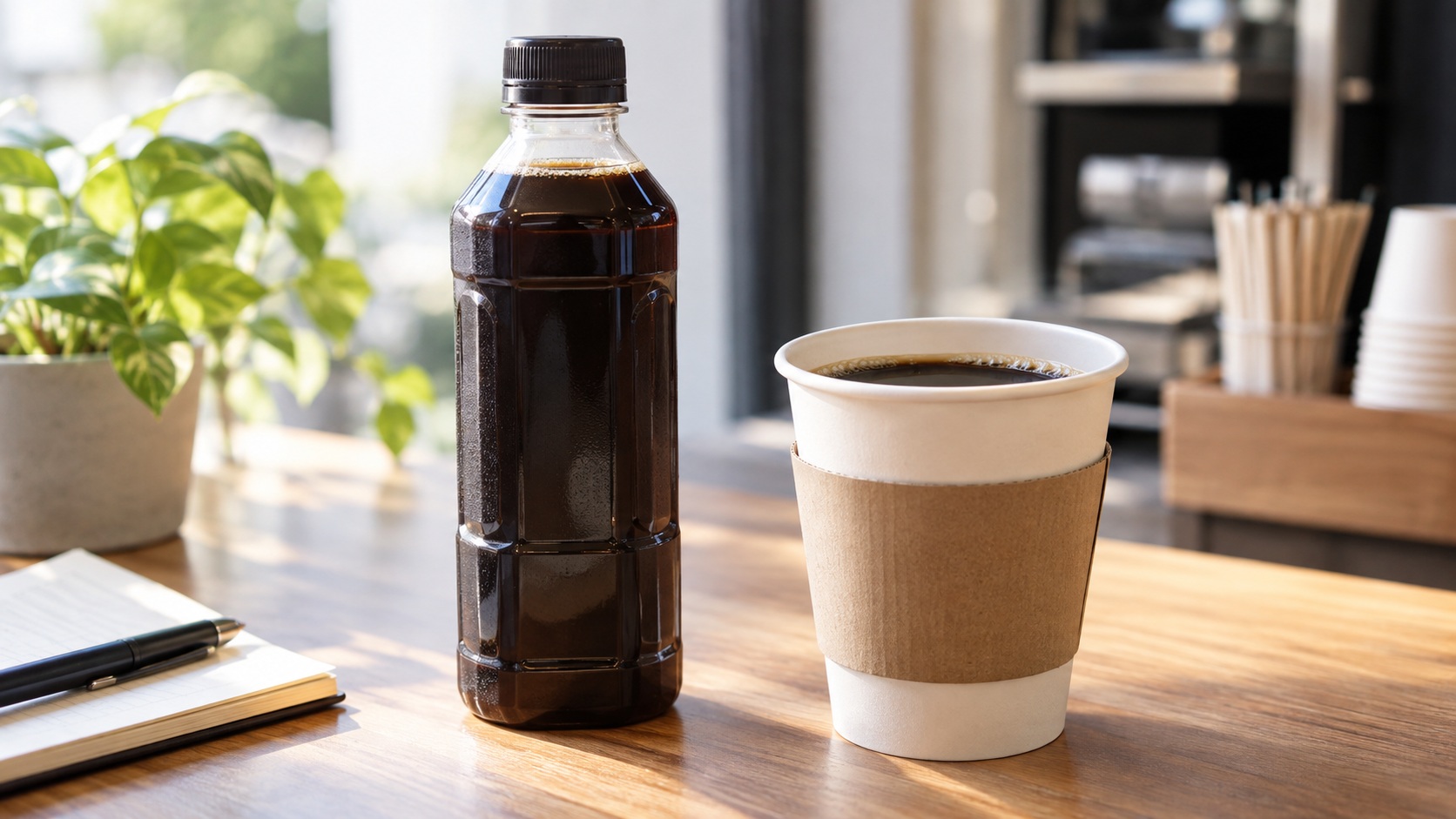 カフェインレスコーヒースティックを表すイメージ画像